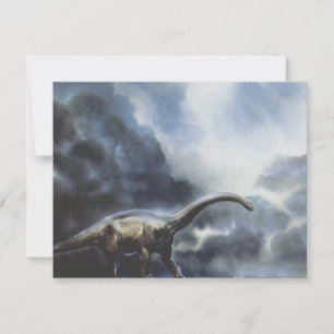 Vintage Dinosaurier, Barapasaurus Geburtstagsparte Einladung