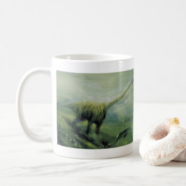 Vintage Dinosaurier, Brachiosaurus Schwimmen im Oz Tasse
