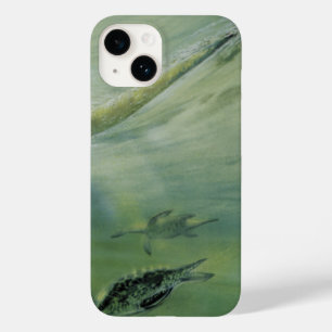 Vintage-Dinosaurier, Brachiosaurus schwimmt im Oze Case-Mate iPhone Hülle