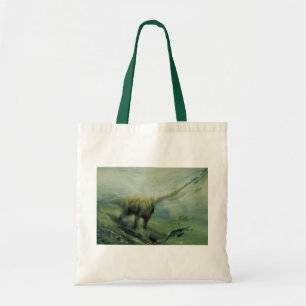 Vintage-Dinosaurier, Brachiosaurus schwimmt im Oze Tragetasche