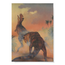 Vintage Dinosaurier, Carnotaurus Roaring im Dschun