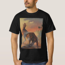 Vintage Dinosaurier, Carnotaurus Roaring im Dschun