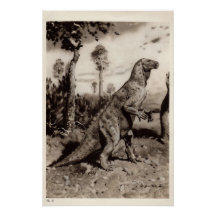 Vintage-Dinosaurier-Druck #1