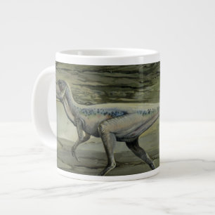 Vintage-Dinosaurier, ein Kreidezeit-Hypsilophodon Jumbo-Tasse