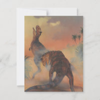 Vintage Dinosaurier, Kindergeburtstagsfeier Einlad