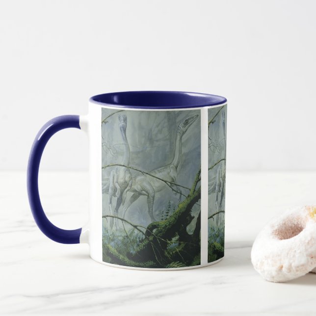 Vintage Dinosaurier, Megapnosaurus aka Syntarsus Tasse (Mit Donut)