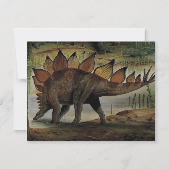 Vintage Dinosaurier, Stegosaurus, Schwanz mit Spik (Vorderseite)
