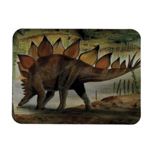 Vintage Dinosaurier, Stegosaurus, Schwanz mit Spik Magnet