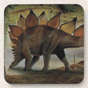 Vintage Dinosaurier, Stegosaurus, Schwanz mit Stac Getränkeuntersetzer