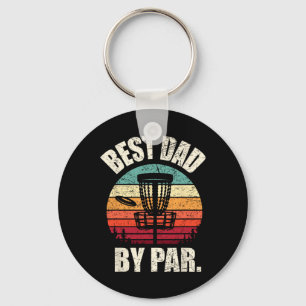 Vintage Disc Golf Dad Shirt, Bester Vater nach Par Schlüsselanhänger