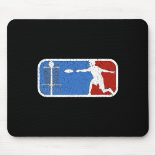 Vintage Disc Golf Grafik Korb Geschenke Ultimate F Mousepad