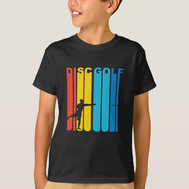 Vintage Disc-Golf-Grafik T-Shirt (Vorderseite)