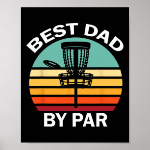 Vintage Disc Golf Papa Bester Papa By Par Disk Gol Poster