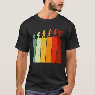 Vintage Disc Golf Retro Evolution Herren Damen T-Shirt