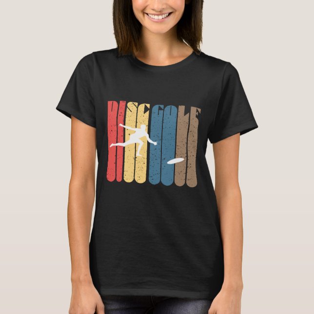 Vintage Disc Golf Retro Frisbee Golf T-Shirt (Vorderseite)