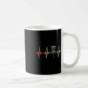 Vintage Disc Golf Retro Herzschlag Geschenk Disc G Kaffeetasse