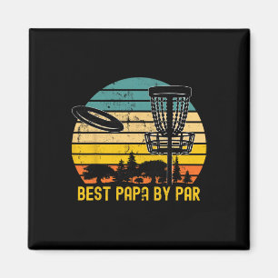 Vintage Disc Golf Vater Geschenk - Bester Papa Par Magnet