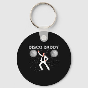Vintage Disco Daddy Retro passendes Party Kostüm 6 Schlüsselanhänger