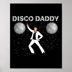 Vintage Disco Daddy Retro passendes Partykostüm 6 Poster