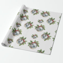 Vintage Disco-Kugel Feiertags-Weihnachtsgeschenk Geschenkpapier