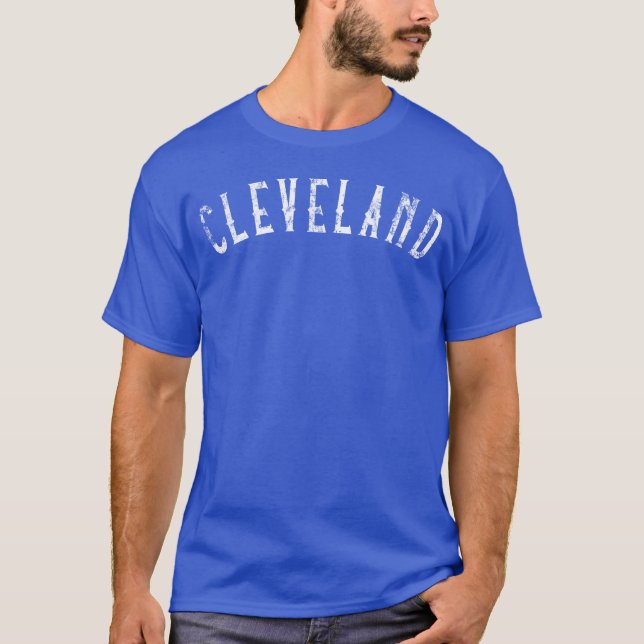Vintage Distressed Cle Mädchen T-Shirt (Vorderseite)