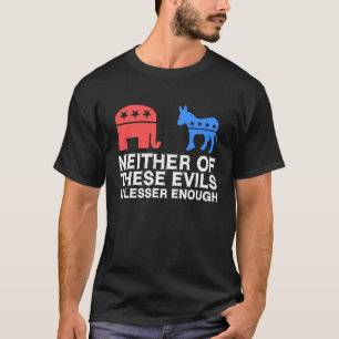 Vintage Distressed Libertärer  Keines ist weniger  T-Shirt