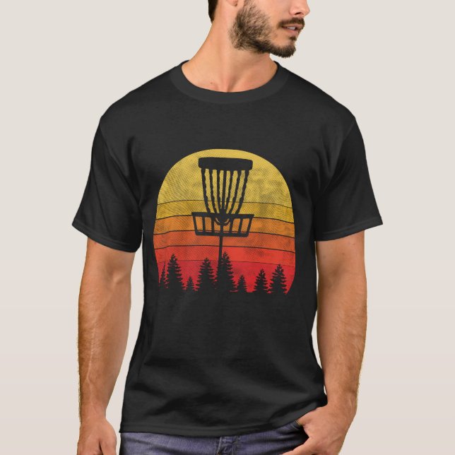 Vintage Distressive Retro Frisbee Disk Golf T-Shirt (Vorderseite)