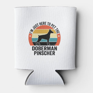 Vintage Dobermann Pinscher Hundeliebhaber-Shirt-De Dosenkühler