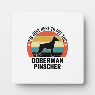 Vintage Dobermann Pinscher Hundeliebhaber-Shirt-De Fotoplatte