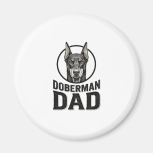 Vintage Dobermann Vater Gravur Hunde Liebhaber Des Magnet