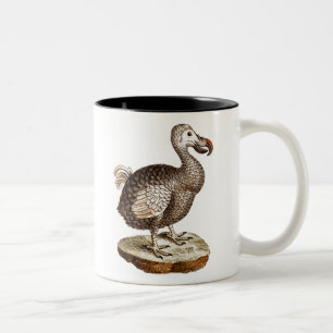Vintage Dodo-Vogel Retro-Dodos-Vögel 1700er Zweifarbige Tasse