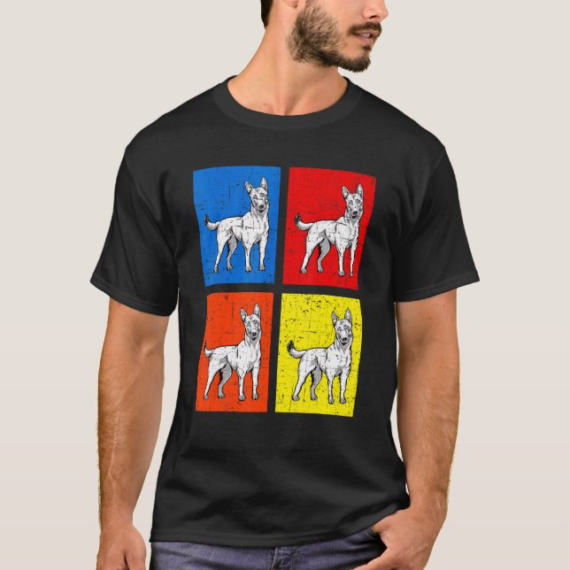 Vintage Dog Belgian Malinois T-Shirt (Vorderseite)