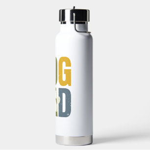 Vintage-Dog-Daddy-Pfotenabdruck-Retro-Typografie-S Trinkflasche