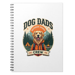 Vintage Dog Dads Outdoor-Sportteam Golden Retrie Notizblock