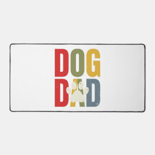 Vintage-Dog-Vater-Pfotenabdruck-Retro-Typografie-S Schreibtischunterlage