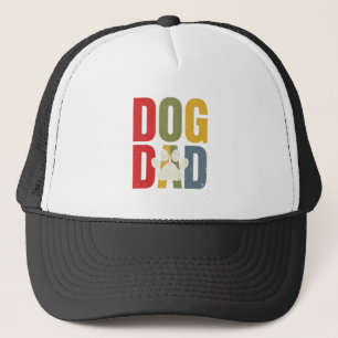 Vintage-Dog-Vater-Pfotenabdruck-Retro-Typografie-S Truckerkappe