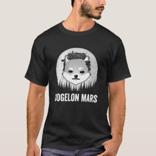 Vintage Dogelon-Mars prägen den Kryptostein auf d T-Shirt