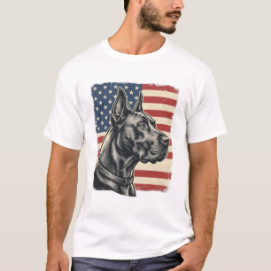 Vintage-Dogge-Patriotismus-Flagge-Vektor-Design_1 T-Shirt