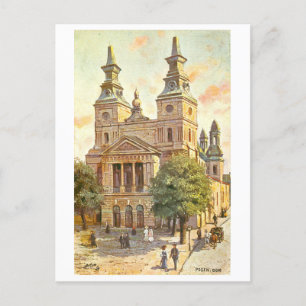 Vintage Dom/Dom Posen Deutschland Postkarte
