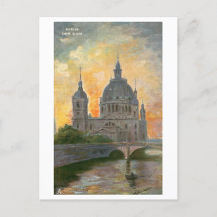 Vintage Dom/Kathedrale in Berlin, Deutschland, Postkarte