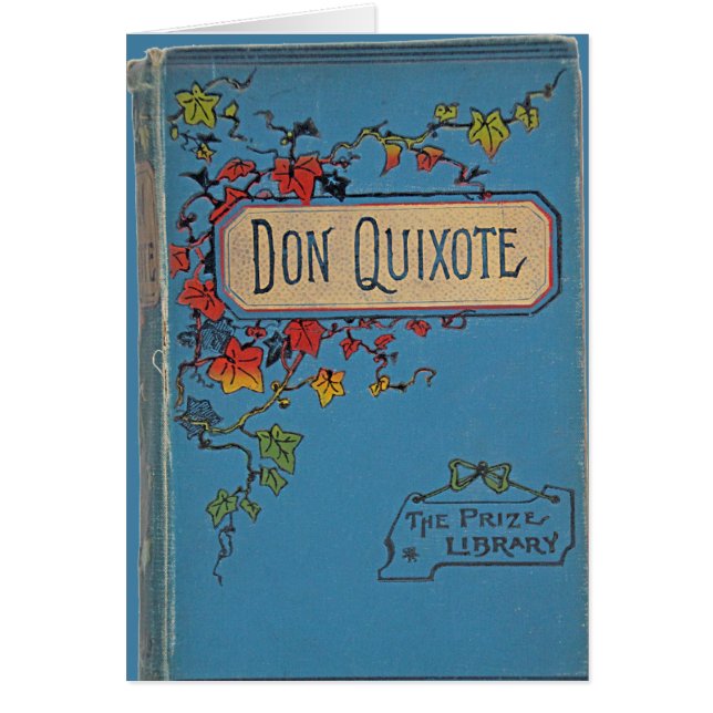 Vintage Don Quixote-Karte für ihn (Vorne)