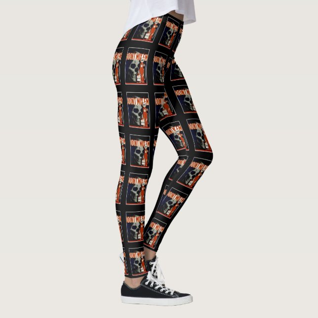 Vintage "Don't Mix ‘Em’ Art Leggings (Rechts)