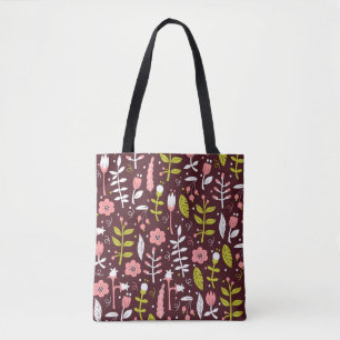 Vintage-Doodle-Blumen nahtloses Muster