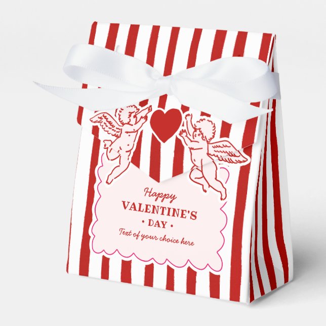 Vintage Doodles Valentine's Day Party Geschenkschachtel (Vorderseite)