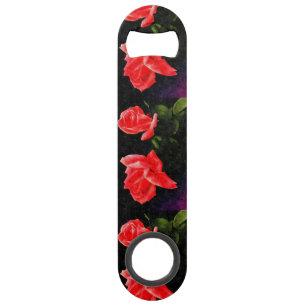 Vintage doppelte Stylized Rose Speedflaschenöffner