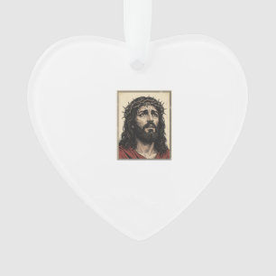 Vintage-Dornenkronen-Religionsporträt-Vektor-Art_ Ornament