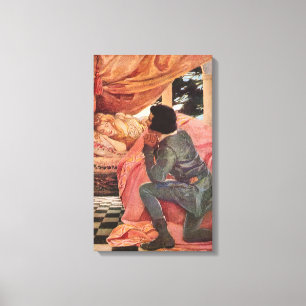 Vintage Dornröschen von Jessie Willcox Smith Leinwanddruck