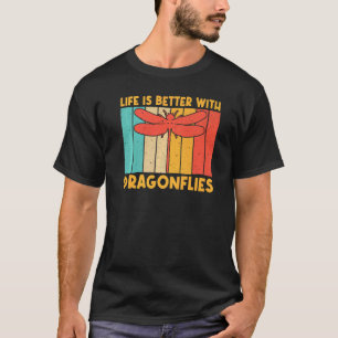 Vintage-Drache Fliege Für Männer Frauen Libelle In T-Shirt