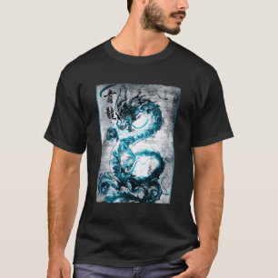 Vintage-Drache Japanisches Grafik-Art-Shirt Retro- T-Shirt