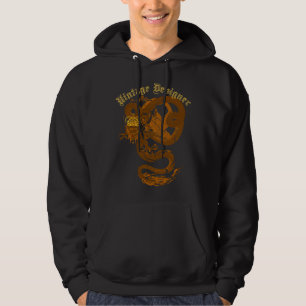 Vintage-Drachen-Designer-Grafik-Hoodie Hoodie